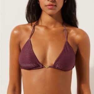 Elegant Purple Bikini Top